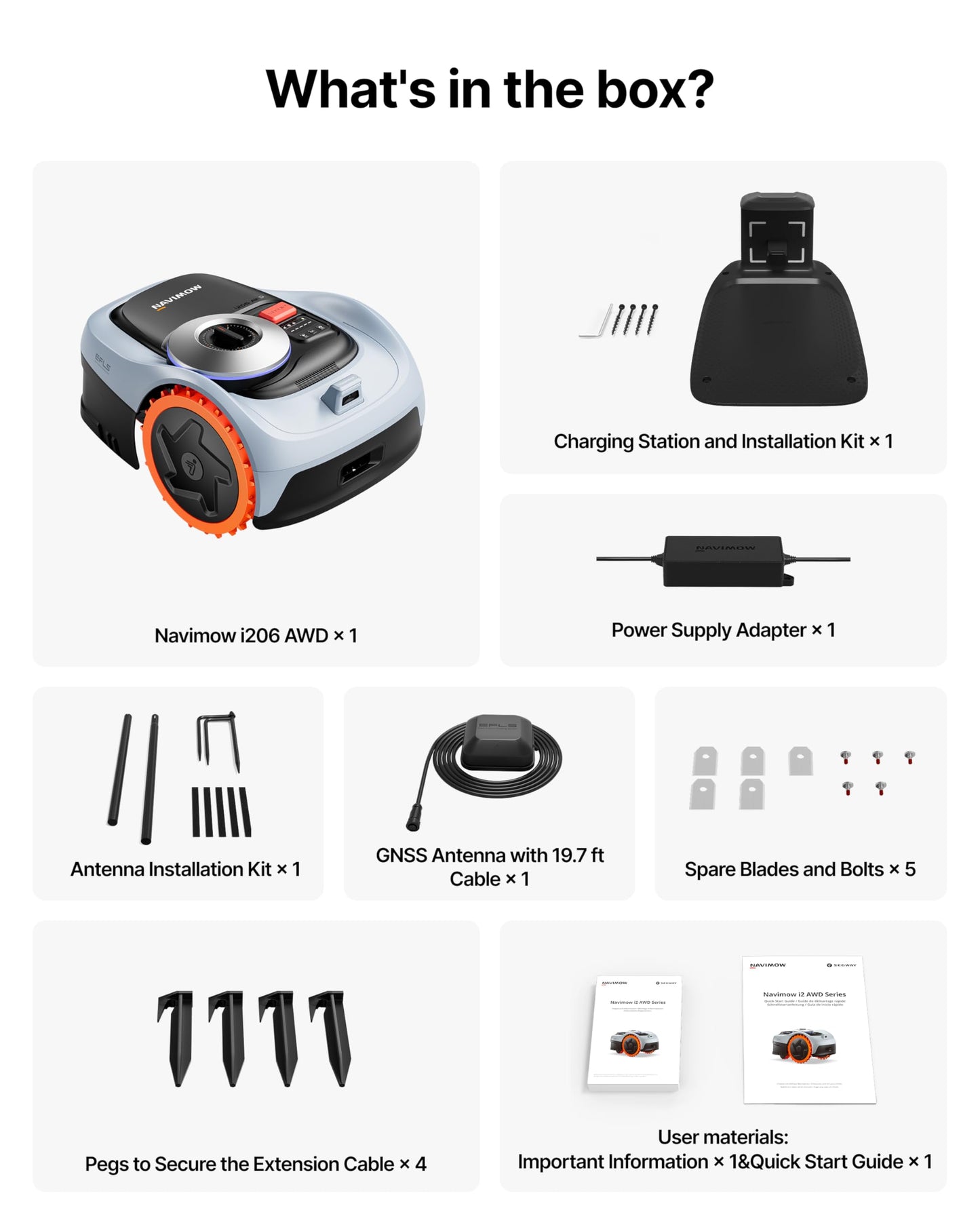 Segway Navimow i206 AWD Robotmaaier
