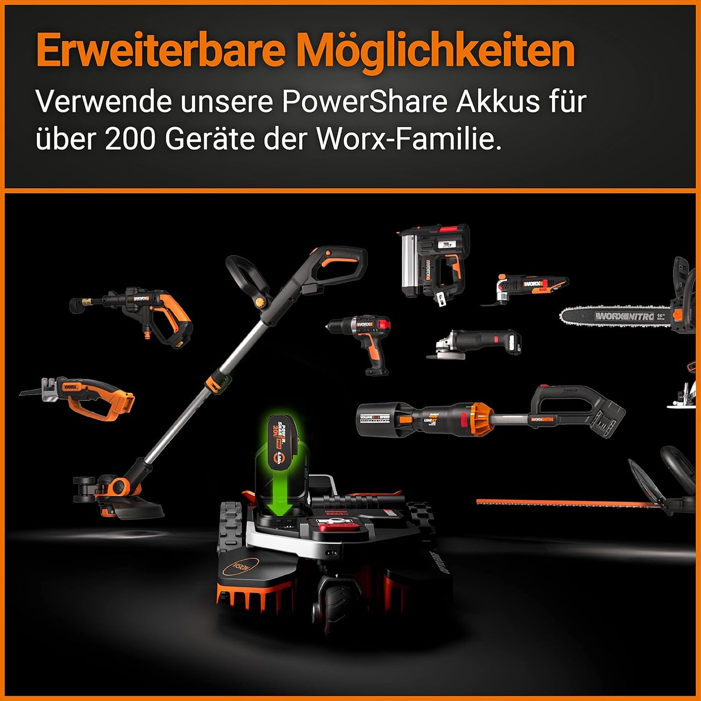 WORX Landroid Vision M600 Robotmaaier WR206E - voor tuinen tot 600m² - met WLAN & Bluetooth
