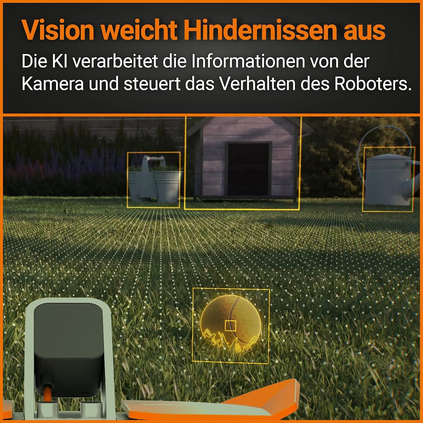 WORX Landroid Vision M600 Robotmaaier WR206E - voor tuinen tot 600m² - met WLAN & Bluetooth