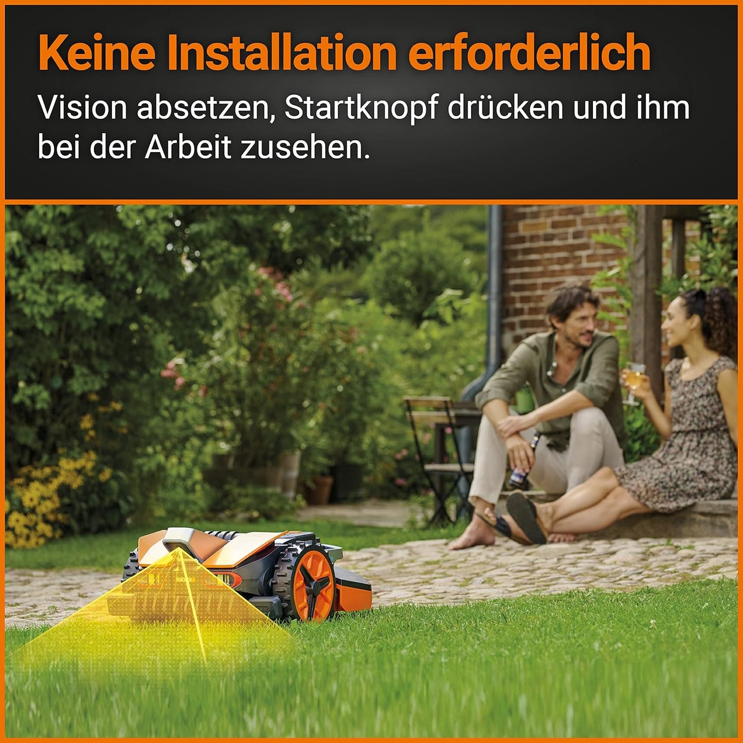 WORX Landroid Vision M600 Robotmaaier WR206E - voor tuinen tot 600m² - met WLAN & Bluetooth
